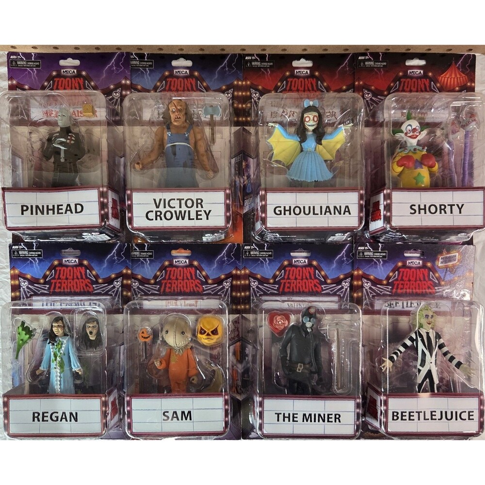 Lot of 8 - NECA Toony Terrors Monster Figures Action Figures - New & Sealed